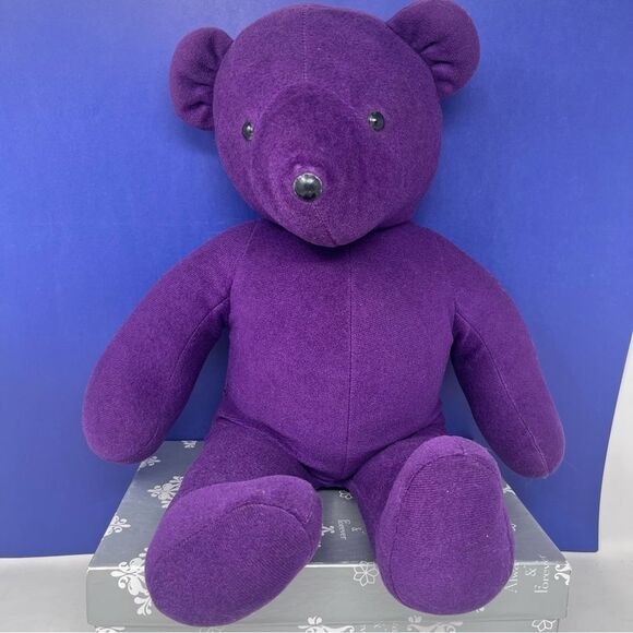 1979 North American Bear Company 20”  Vintage Barbara Isenberg Purple Bear - Picture 1 of 9